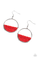 Paparazzi Accessories Head-Over-Horizons Red Earring