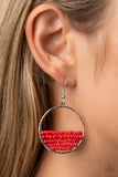 Paparazzi Accessories Head-Over-Horizons Red Earring