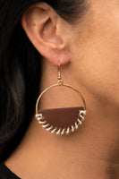 Paparazzi Accessories Lavishly Laid Back Brown Earring