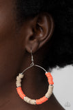 Paparazzi Accessories Skillfully Stacked - Orange Earring