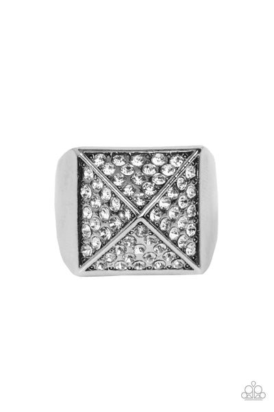 Paparazzi Accessories Pyramidal Powerhouse - White Ring