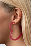 Paparazzi Accessories Heart-Throbbing Twinkle - Pink Earring
