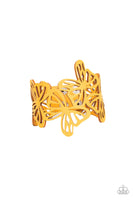 Paparazzi Accessories Butterfly Breeze - Yellow Bracelet