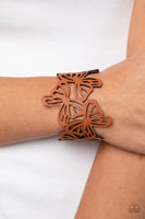 Paparazzi Accessories Butterfly Breeze - Brown Bracelet