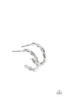 Paparazzi Accessories Irresistibly Intertwined - Silver Hoop Earring