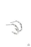 Paparazzi Accessories Irresistibly Intertwined - Silver Hoop Earring