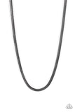 Paparazzi Accessories Downtown Defender - Black Necklace