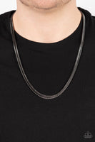 Paparazzi Accessories Downtown Defender - Black Necklace