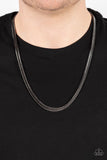 Paparazzi Accessories Downtown Defender - Black Necklace