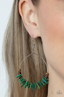 Paparazzi Accessories Hawaiian Kiss - Green Earring