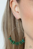 Paparazzi Accessories Hawaiian Kiss - Green Earring