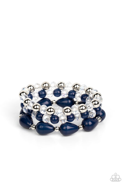 Paparazzi Accessories Beachside Brunch - Blue Bracelet