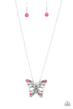 Paparazzi Accessories Badlands Butterfly - Pink Necklace