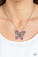 Paparazzi Accessories Badlands Butterfly - Pink Necklace