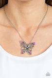 Paparazzi Accessories Badlands Butterfly - Pink Necklace