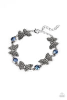 Paparazzi Accessories Has a WING to It - Blue Bracelet