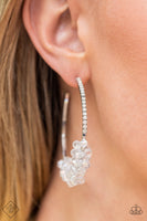 Paparazzi Accessories Bubble-Bursting Bling - White Earring