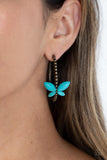 Paparazzi Accessories Bohemian Butterfly - Brass Earring