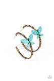 Paparazzi Accessories Bohemian Butterfly - Brass Earring