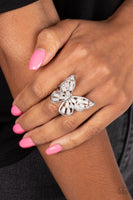 Paparazzi Accessories Flying Fashionista - White Ring