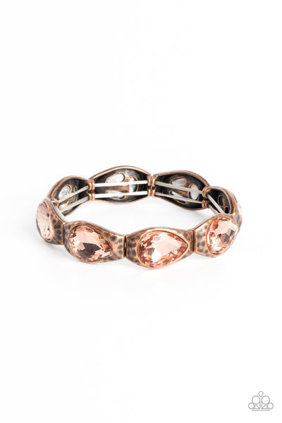 Paparazzi Accessories Formal Fanfare - Copper Bracelet