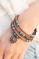 Paparazzi Accessories Badlands Bunch - Copper Bracelet