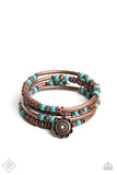 Paparazzi Accessories Badlands Bunch - Copper Bracelet