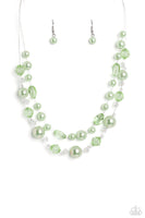 Paparazzi Accessories Parisian Pearls - Green Necklace