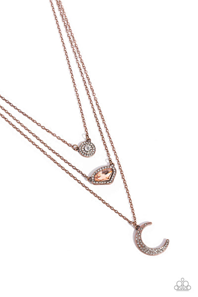 Paparazzi Accessories Lunar Lineup - Copper Necklace