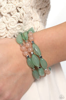 Paparazzi Accessories BEAD Drill - Green Bracelet