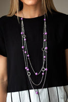 Paparazzi Accessories Brilliant Bliss Purple Necklace Set