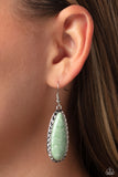 Paparazzi Accessories TEARDROP-Dead Dynasty - Green Earring