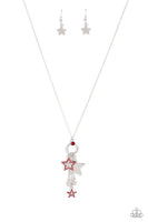 Paparazzi Accessories Starry Statutes - Red Necklace