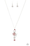 Paparazzi Accessories Starry Statutes - Red Necklace