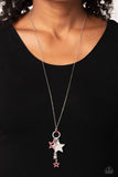 Paparazzi Accessories Starry Statutes - Red Necklace