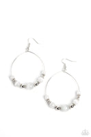 Paparazzi Accessories Cat’s Eye Charisma - White Earring