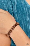 Paparazzi Accessories BURSTING the Midnight Oil - Copper Bracelet