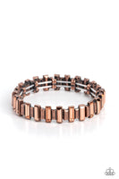 Paparazzi Accessories BURSTING the Midnight Oil - Copper Bracelet