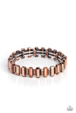 Paparazzi Accessories BURSTING the Midnight Oil - Copper Bracelet