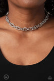 Paparazzi Accessories If I Only Had a CHAIN - Silver Choker Necklace