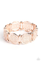 Paparazzi Accessories Filigree Fanfare - Rose Gold Bracelet