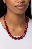 Paparazzi Accessories Manhattan Mogul - Red Necklace