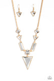 Paparazzi Accessories Fetchingly Fierce - Gold Necklace