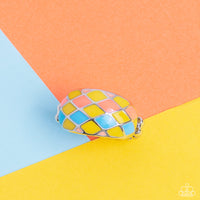 Paparazzi Accessories Patchwork Party - Yellow Ring