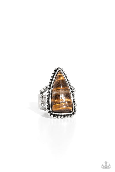 Paparazzi Accessories Earthy Engagement - Brown Ring