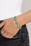 Paparazzi Accessories Enchanted Emblems - Green Bracelet