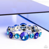 Paparazzi Accessories Refreshing Radiance - Blue Bracelet - August '23 Life of the Party