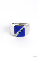 Paparazzi Accessories Diagonally Dominant - Blue Ring