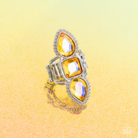 Paparazzi Accessories Dazzling Direction - Yellow Ring