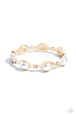 Paparazzi Accessories Are You Gonna Be My PEARL? - Gold Bracelet